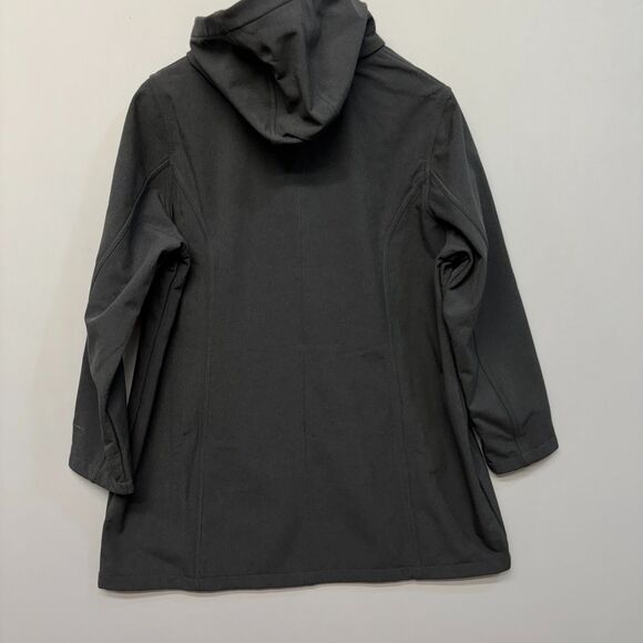 NWT Eddie Bauer Women 2X Windfoil Elite Soft Shell Trench Coat Jacket C065 -30 - Picture 16 of 16